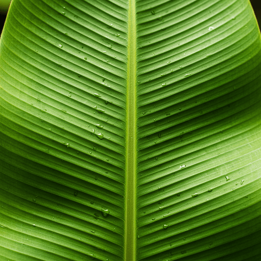 Fresh vibrant green banana leaves ready for export