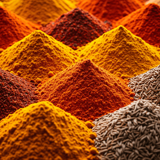 Vibrant spice powders